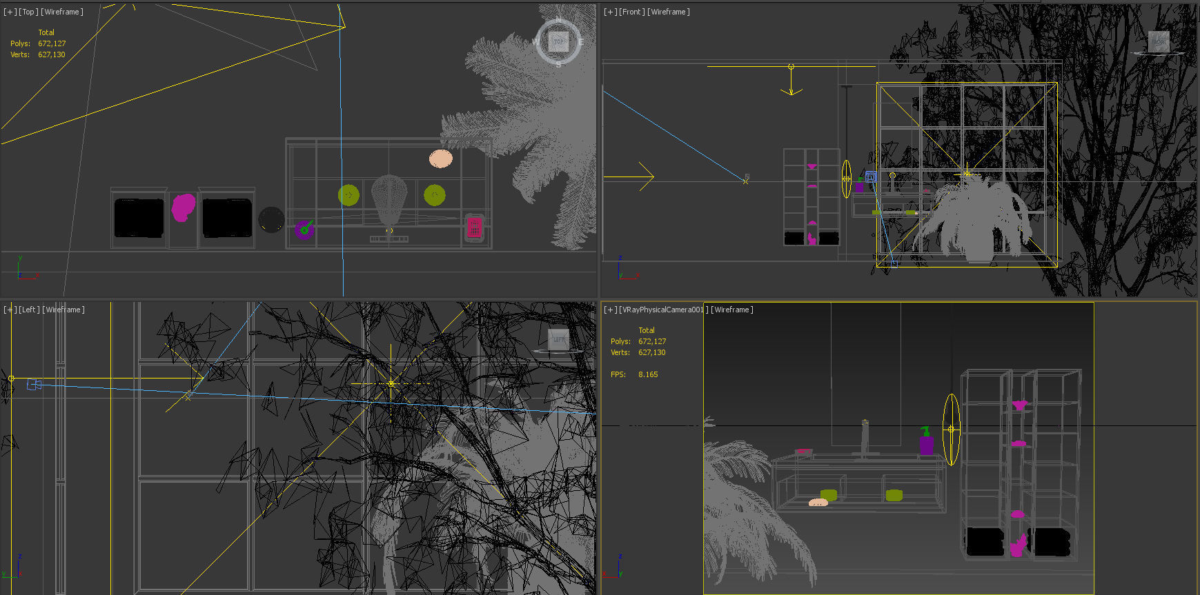 Bathroom collection 3 modern sinks and vanities 3D model_5