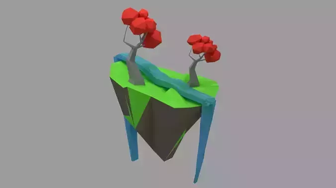 Low Poly Isomatric Island