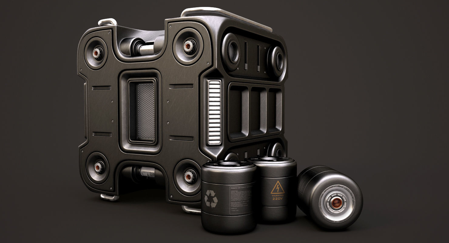 Sci Fi Box 3D model_3