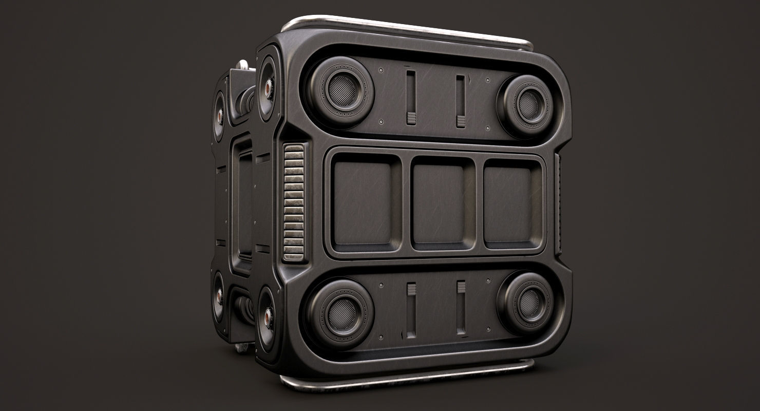 Sci Fi Box 3D model_1