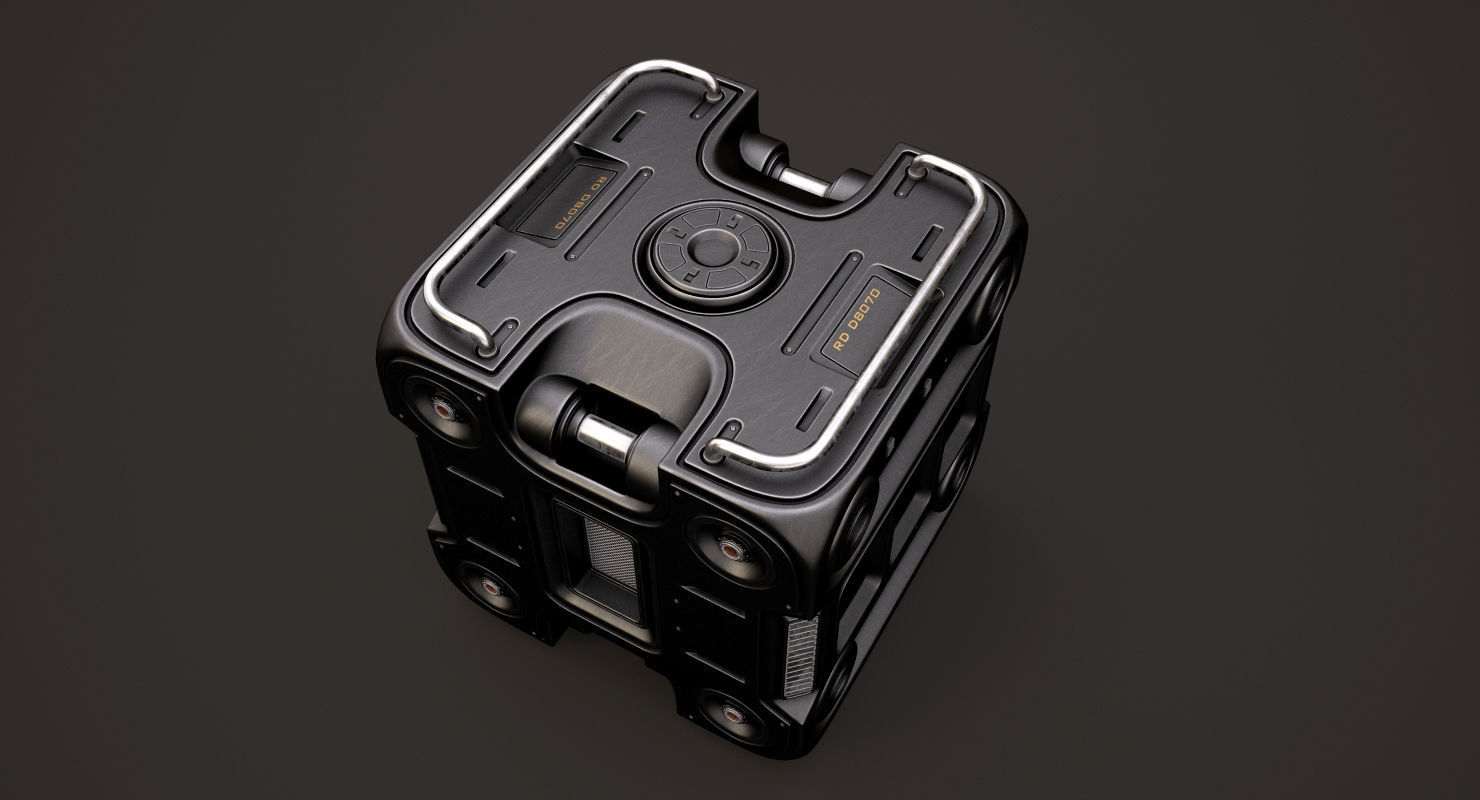 Sci Fi Box 3D model_4