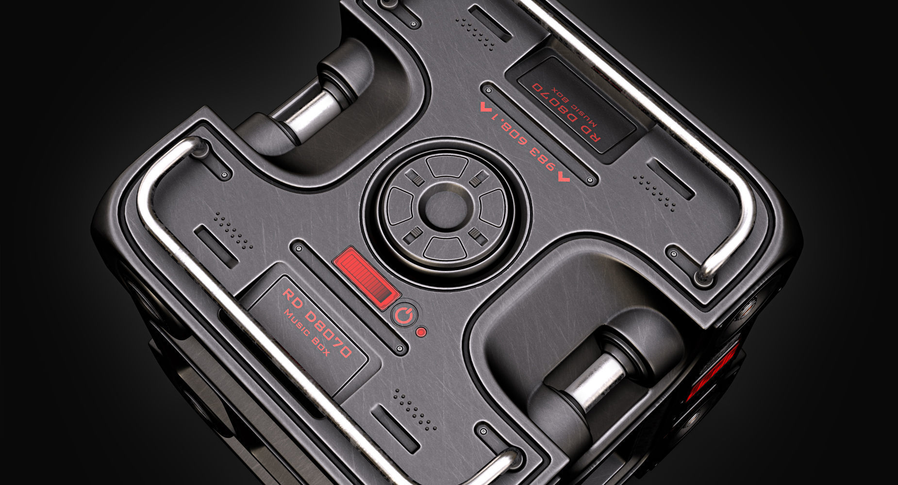 Sci Fi Music Box 3D model_4