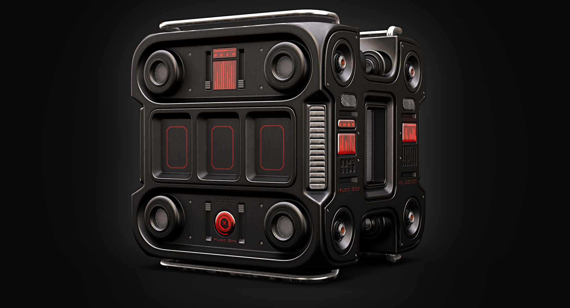 Sci Fi Music Box 3D model_2