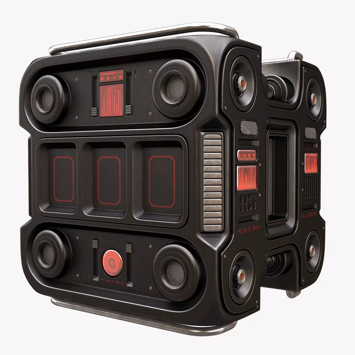 Sci Fi Music Box 3D model_0