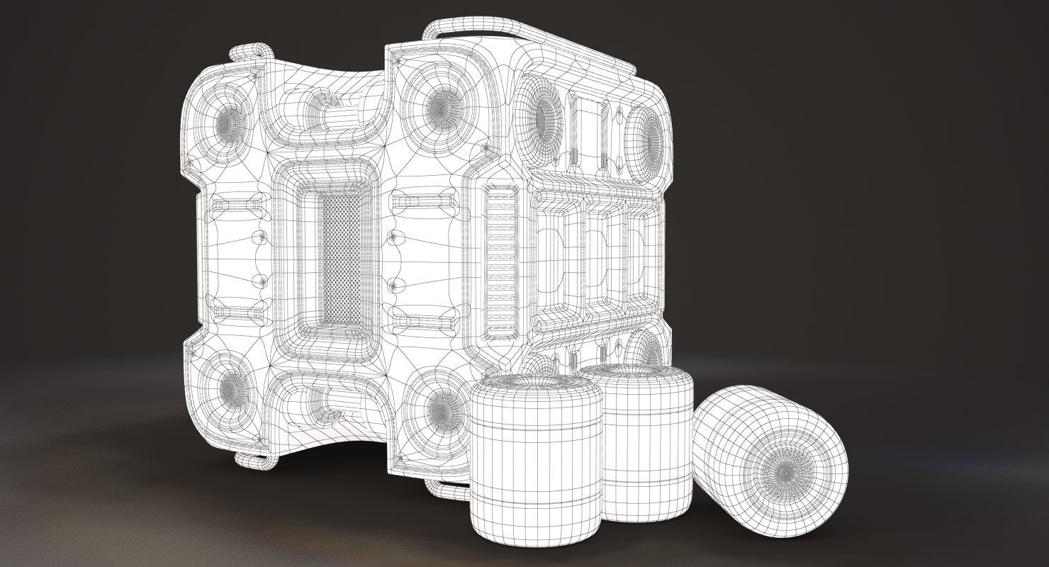 Sci Fi Music Box 3D model_7