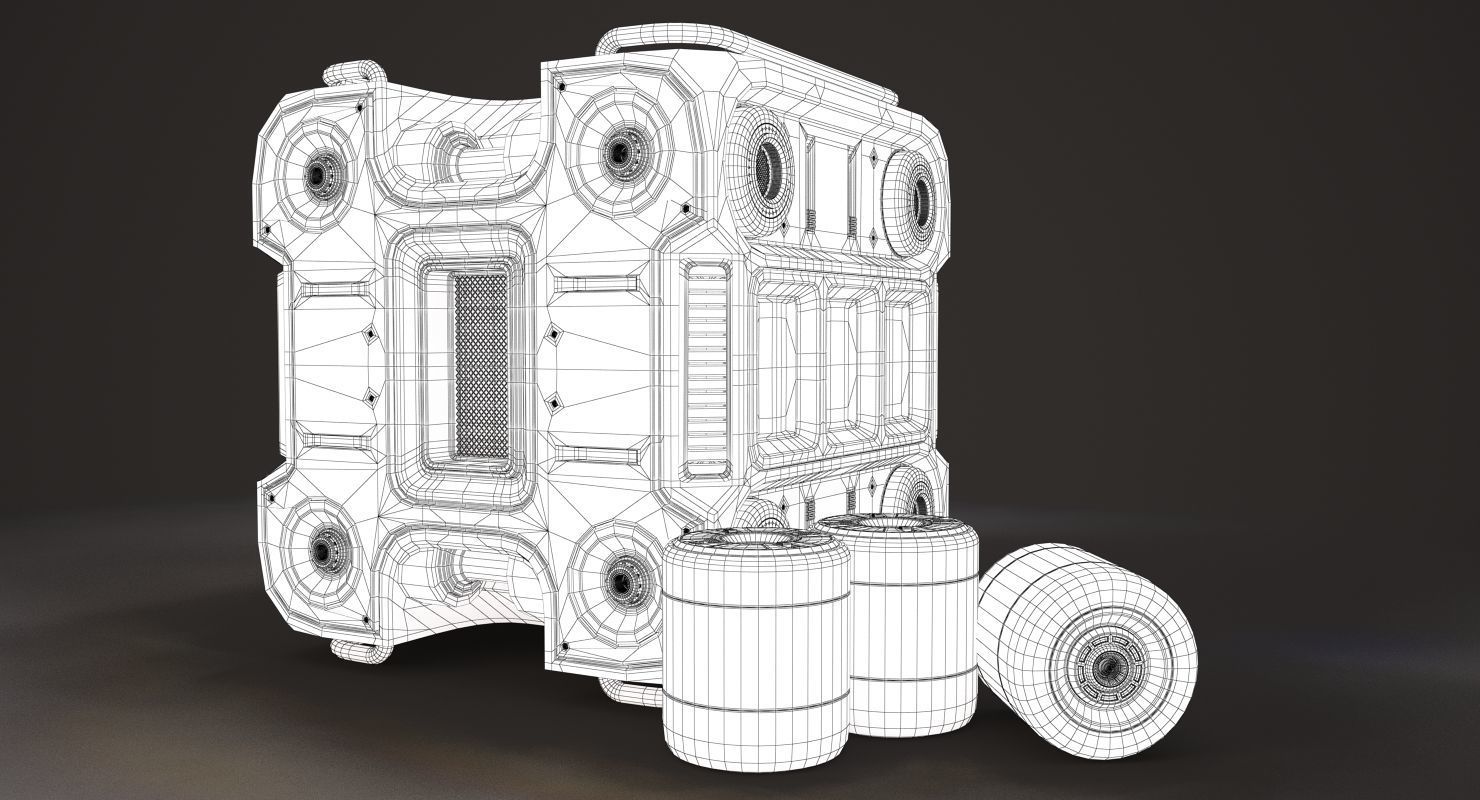 Sci Fi Music Box 3D model_6