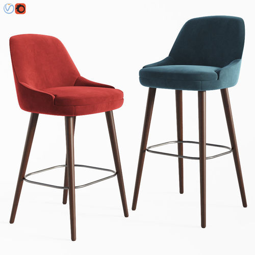 375 Walter Knoll Bar Stool and Counter Stool 3D model