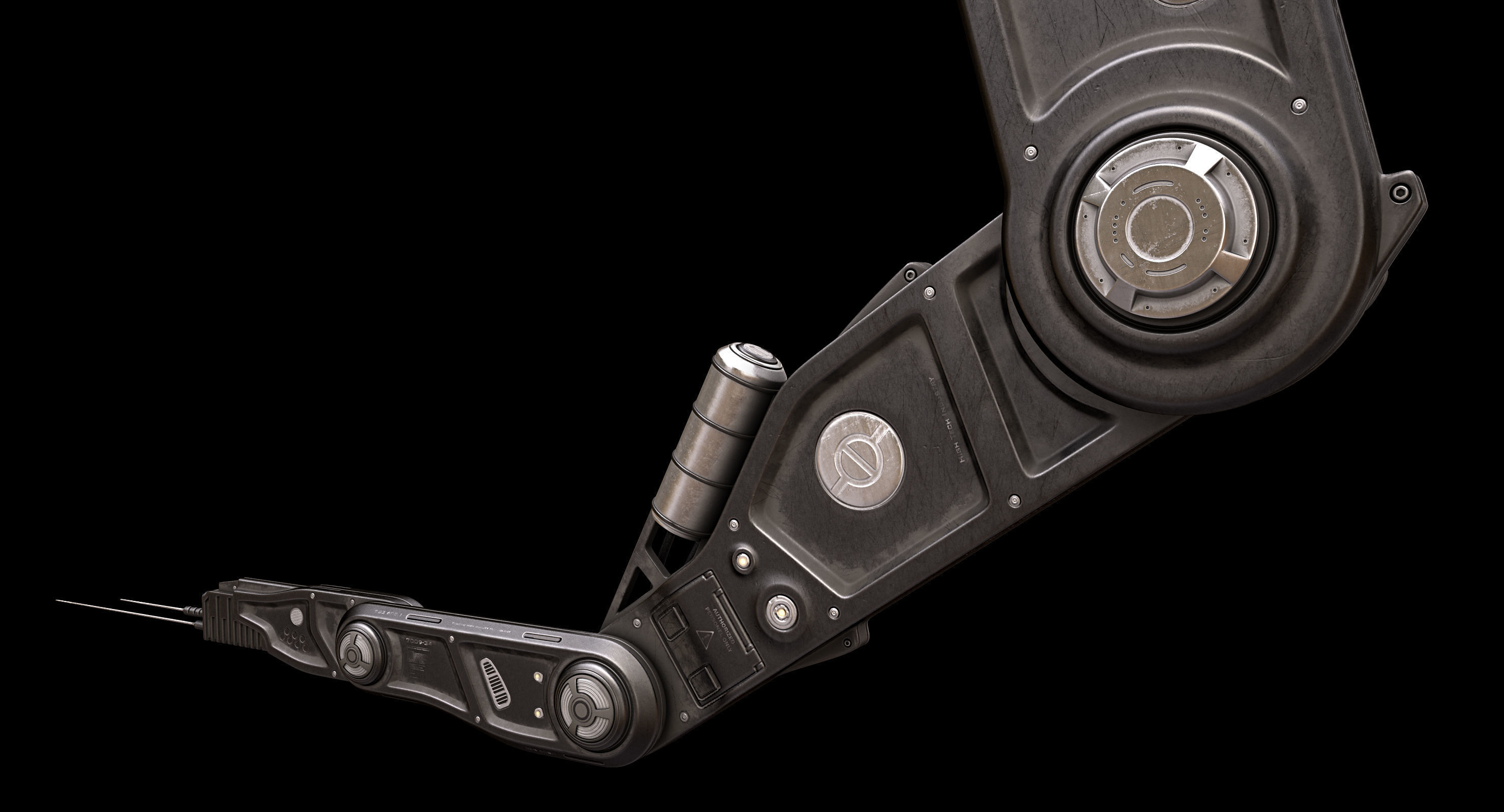 Robotic Arm 04 3D model_4