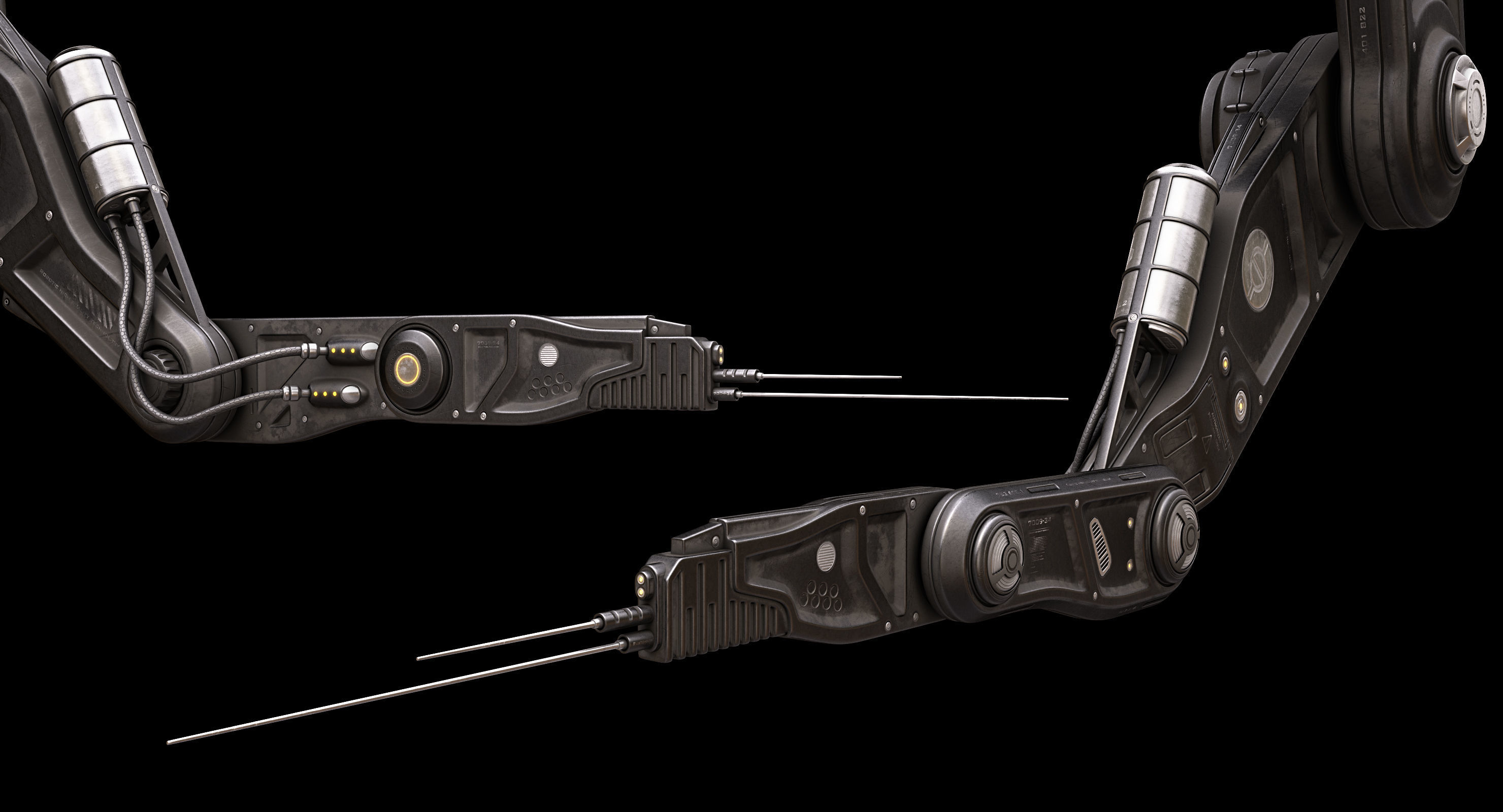 Robotic Arm 04 3D model_5