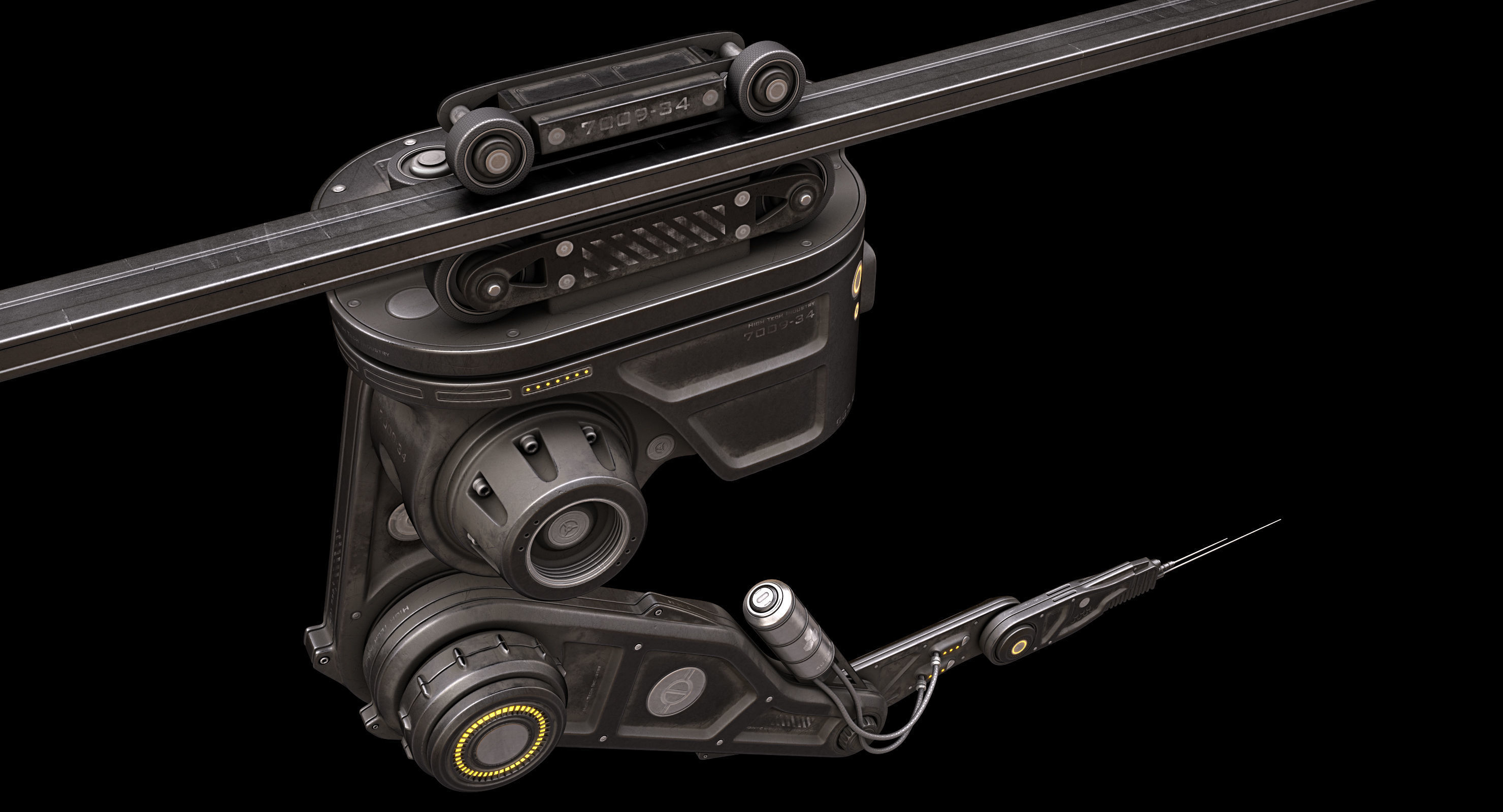 Robotic Arm 04 3D model_2