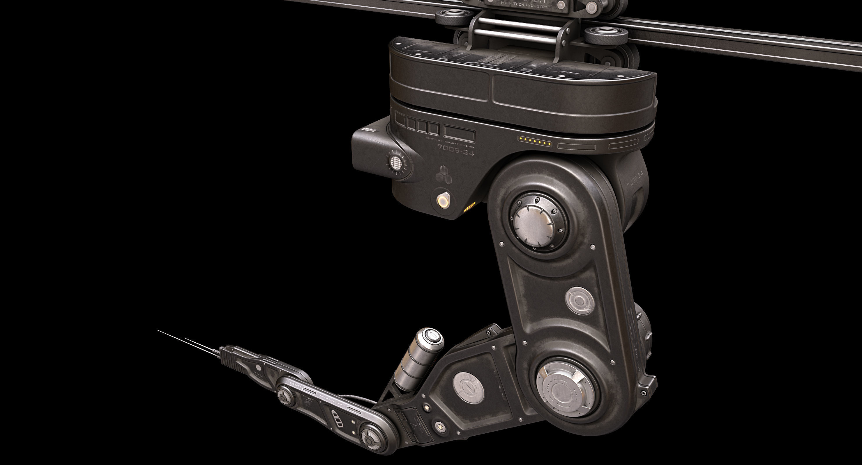 Robotic Arm 04 3D model_3
