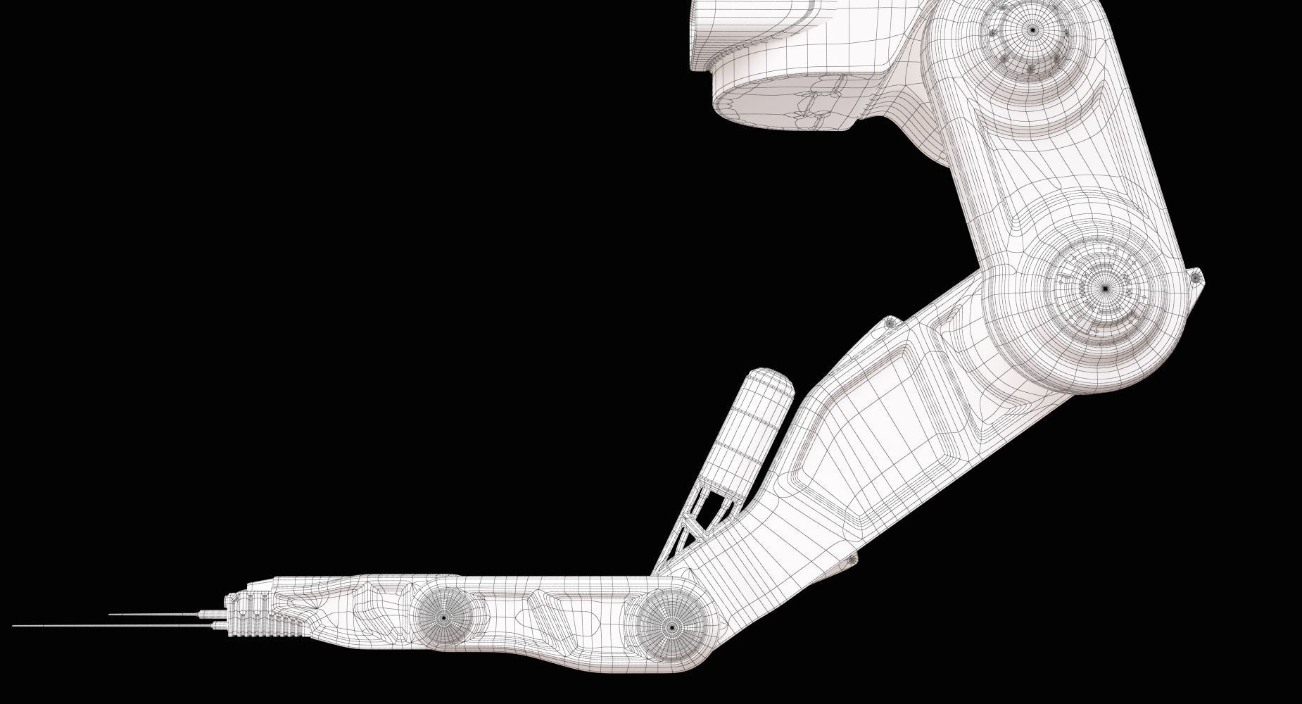 Robotic Arm 04 3D model_7