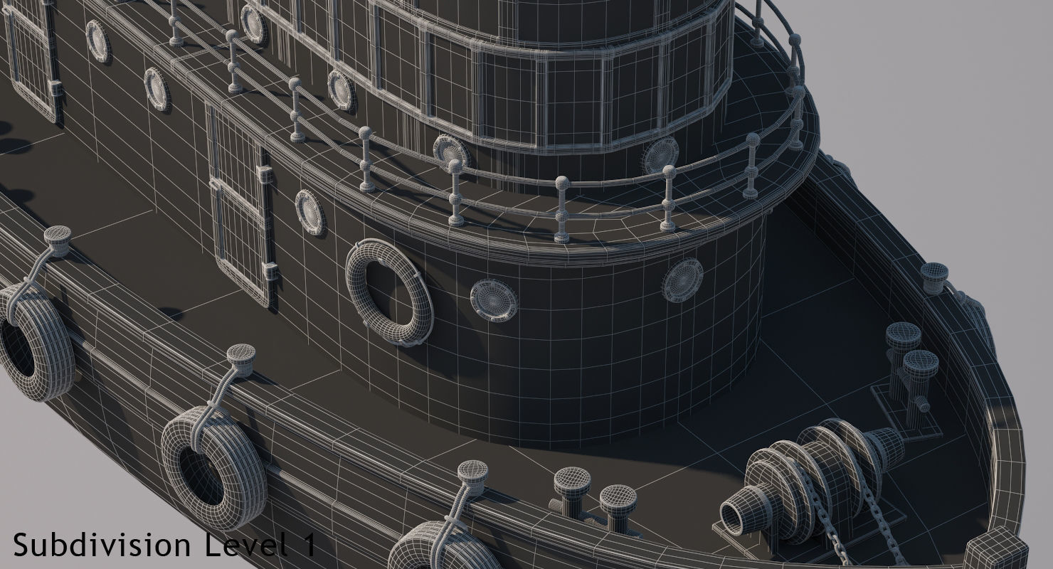 Tugboat Collection 3D model_60