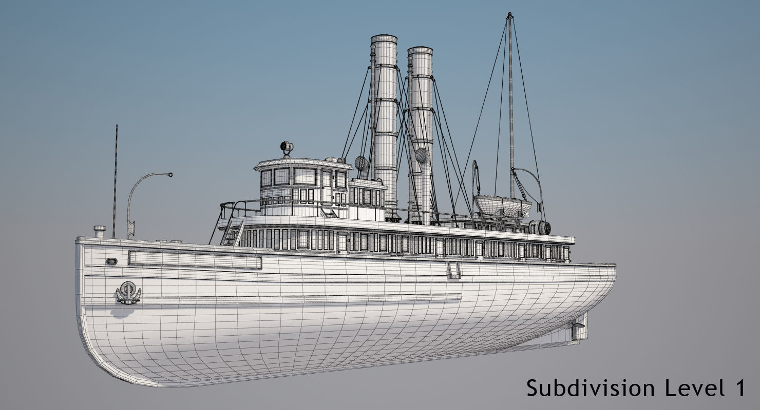 Tugboat Collection 3D model_32