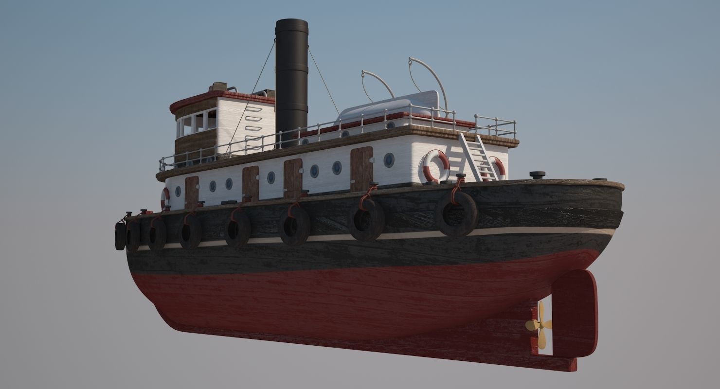 Tugboat Collection 3D model_50