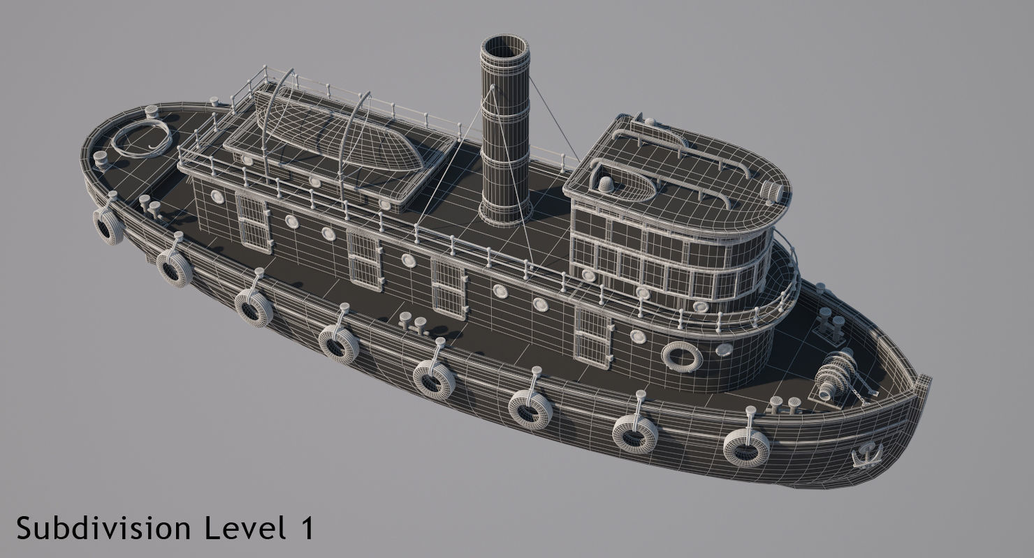 Tugboat Collection 3D model_55