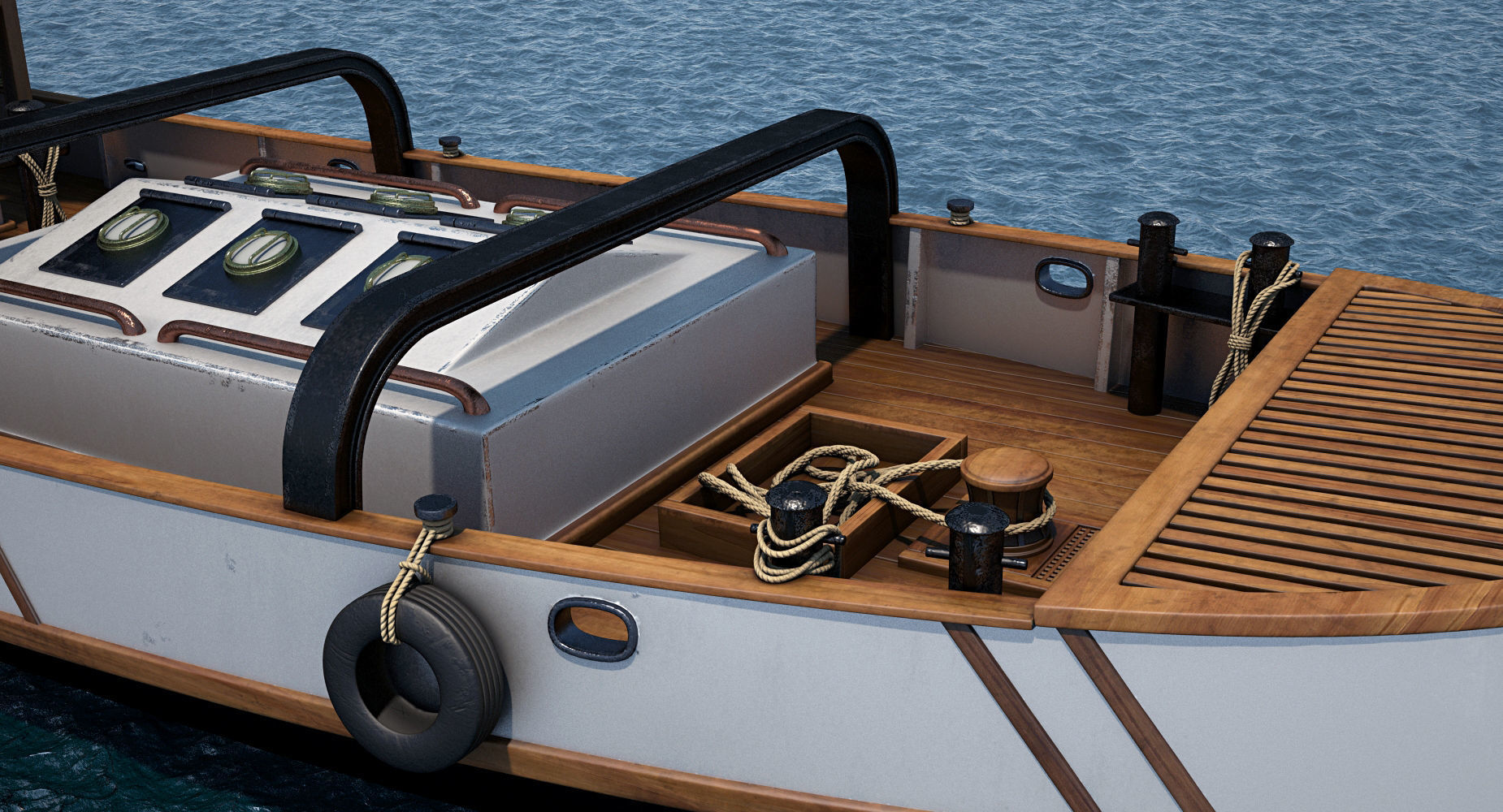 Tugboat Collection 3D model_11