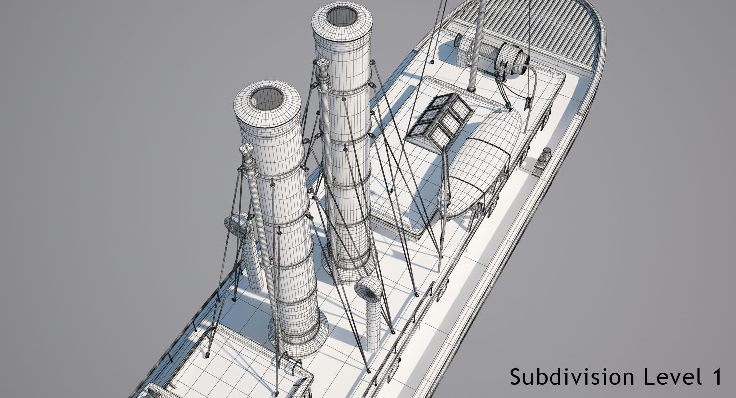 Tugboat Collection 3D model_40