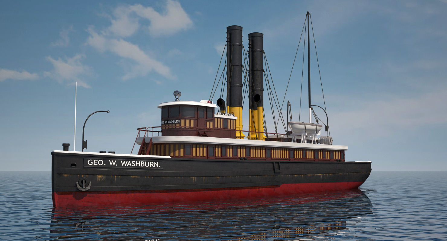 Tugboat Collection 3D model_19