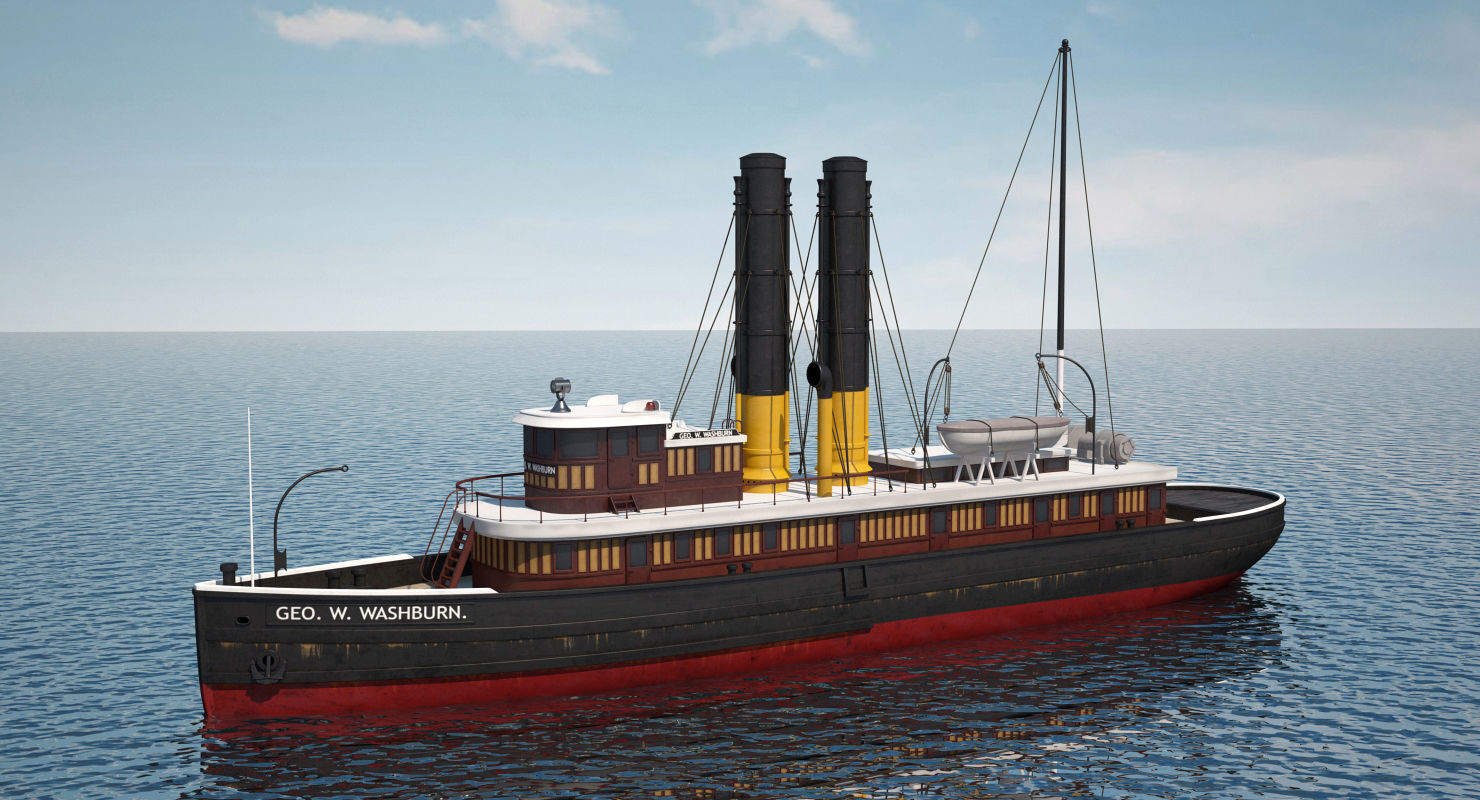 Tugboat Collection 3D model_20