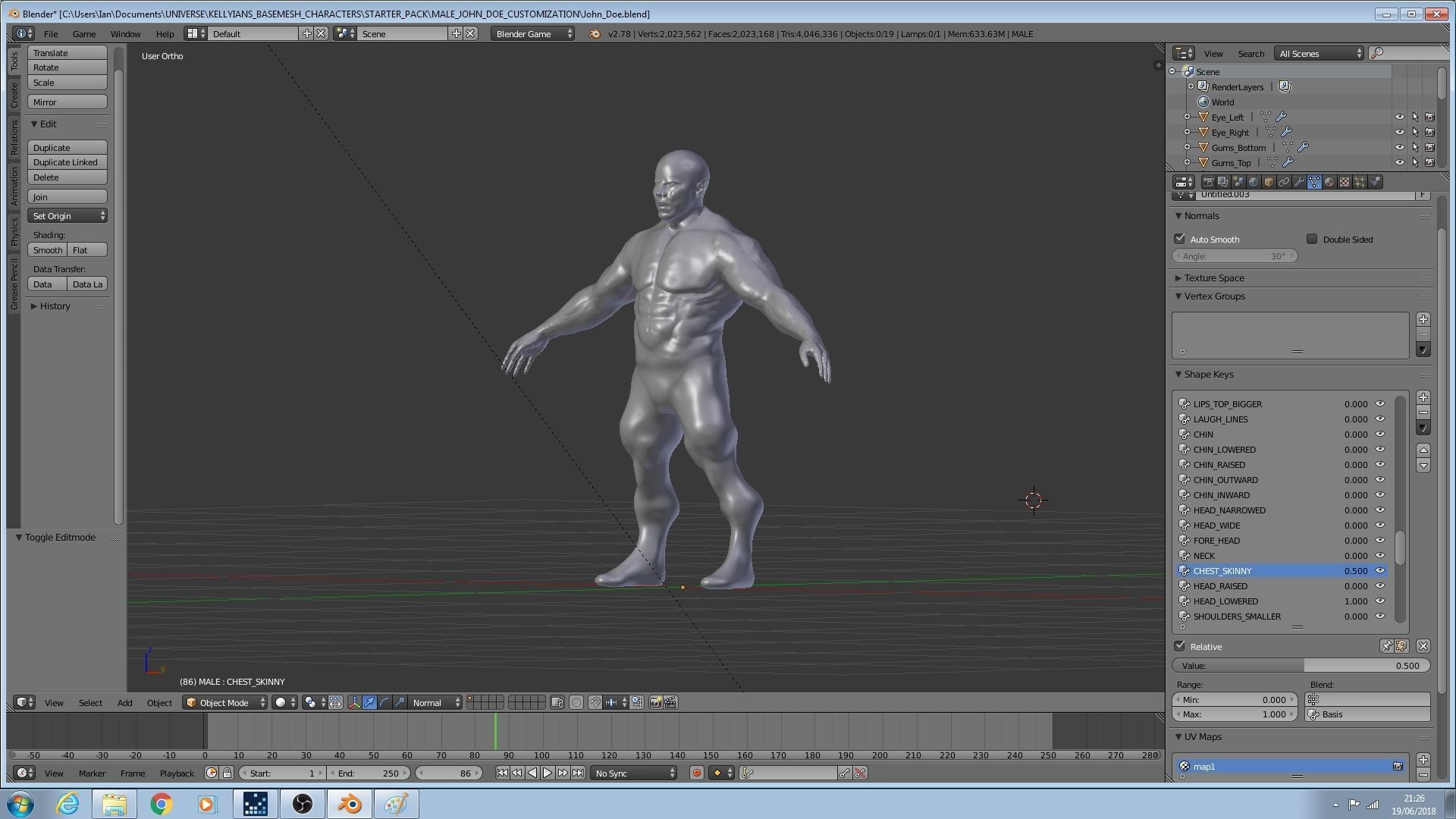 Male John Doe 3D model_4