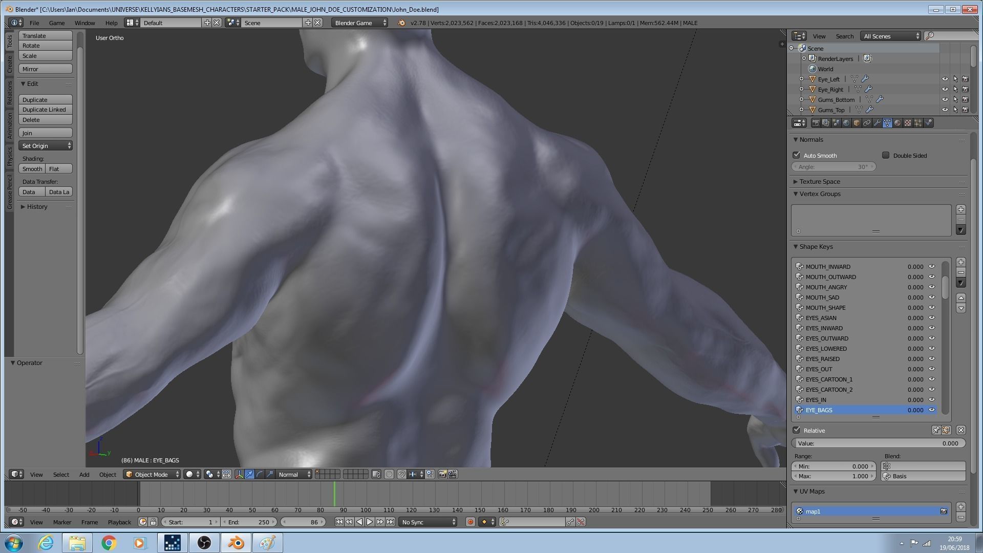 Male John Doe 3D model_3