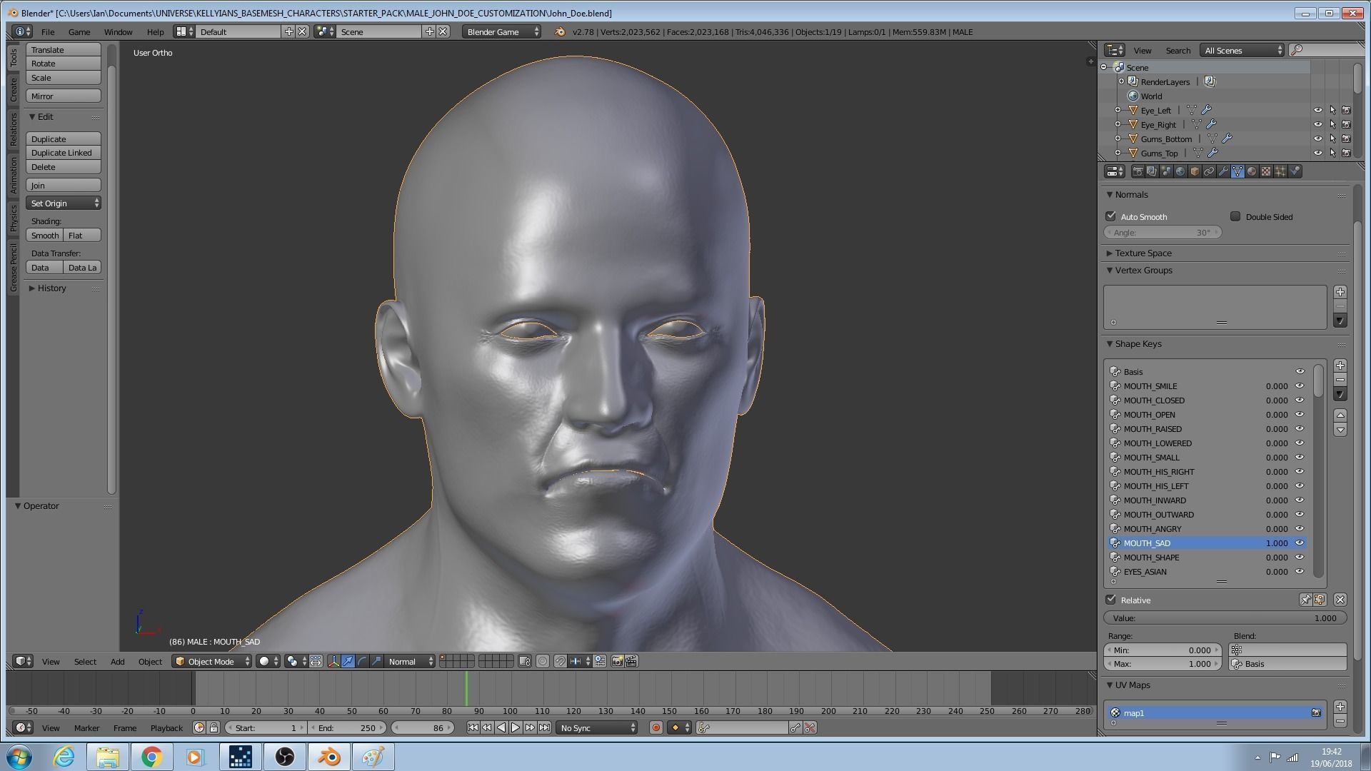 Male John Doe 3D model_9