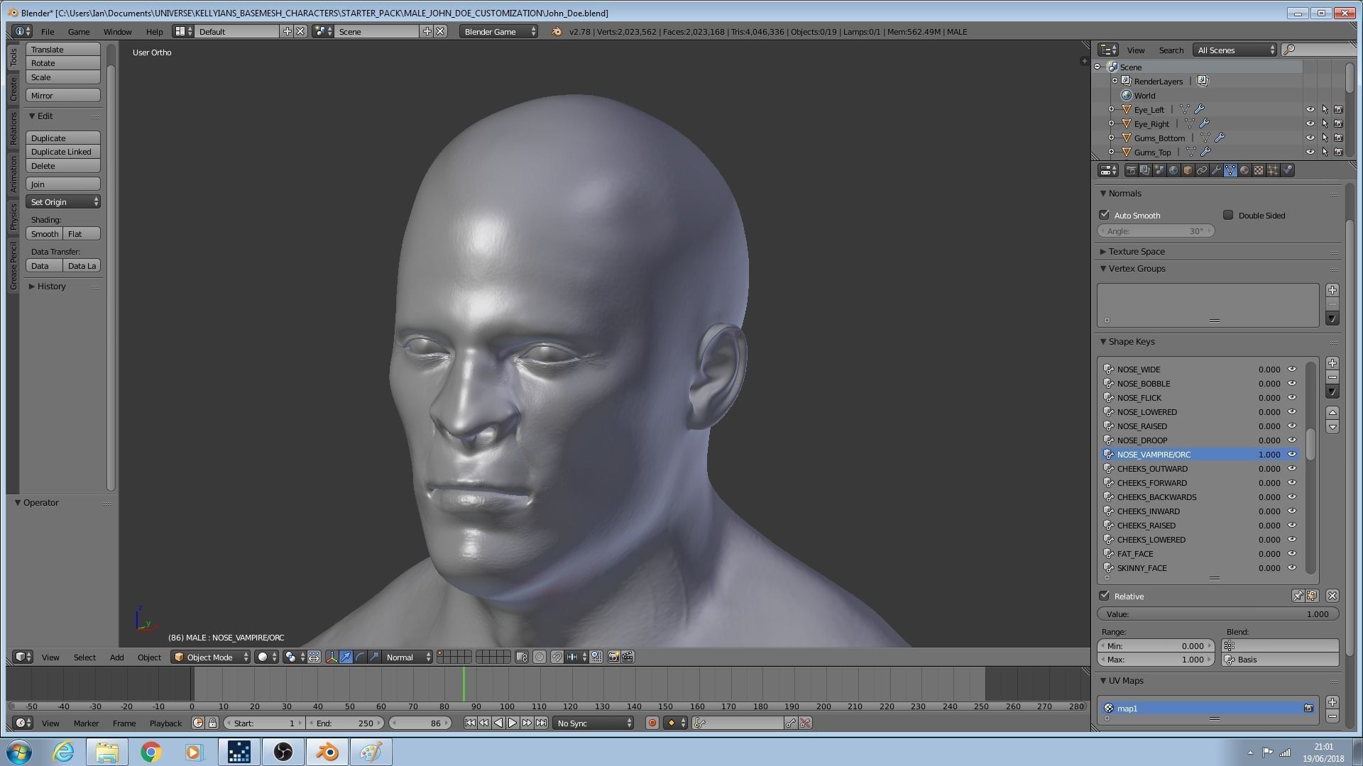 Male John Doe 3D model_1