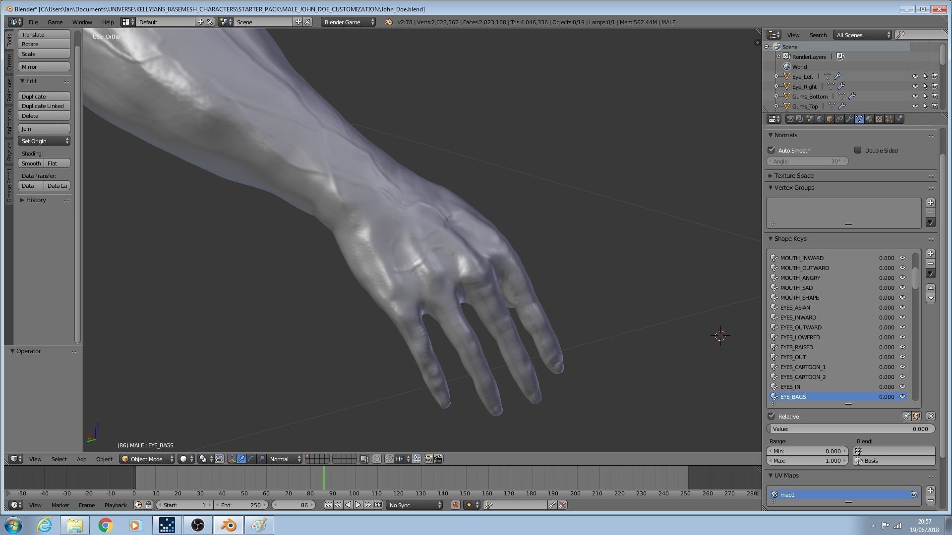 Male John Doe 3D model_16