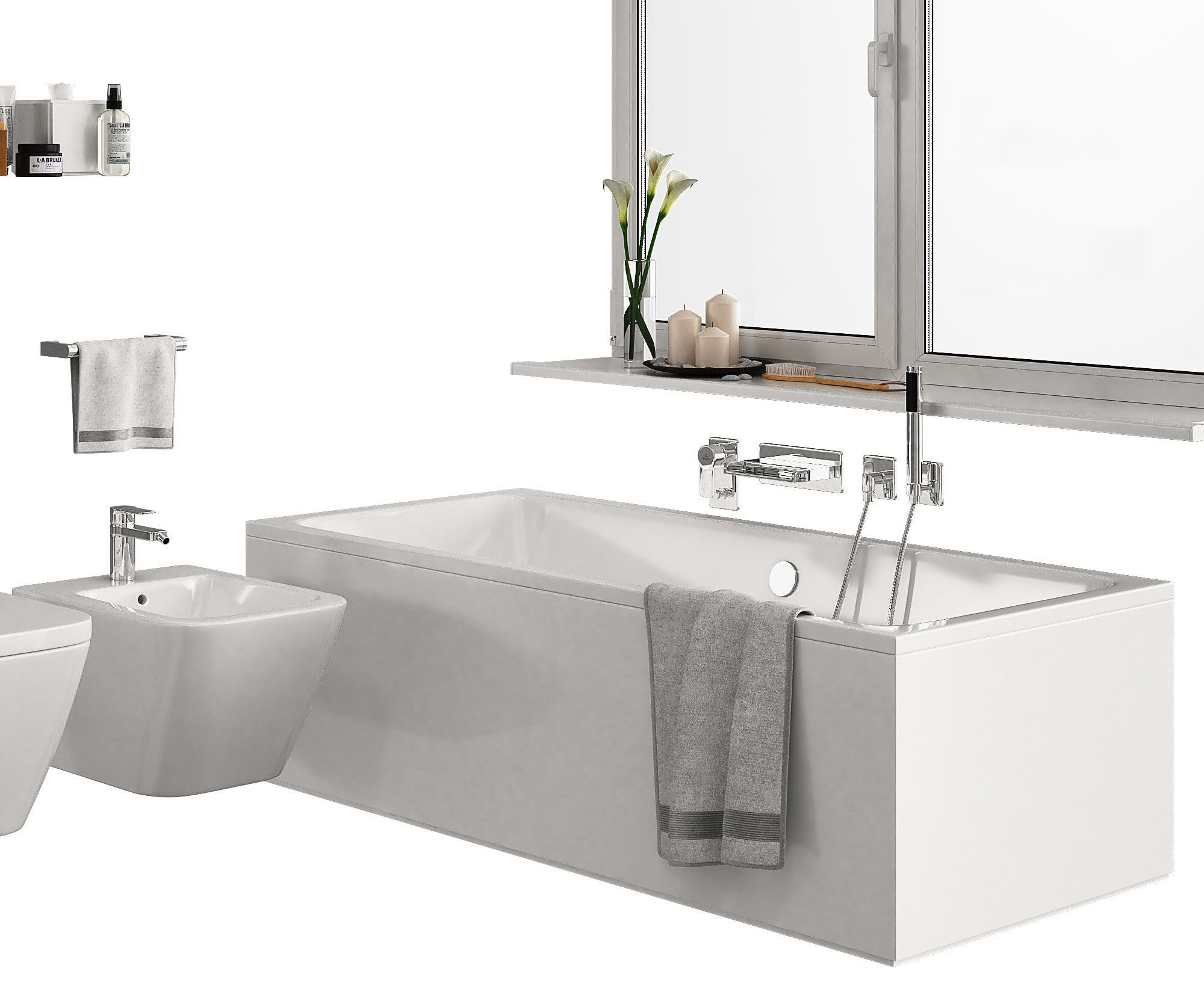 Bathroom Set Part 2 3D model_1