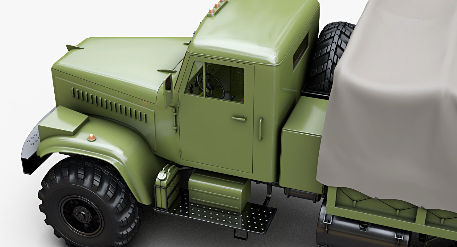 Kraz 255b 3D model_5