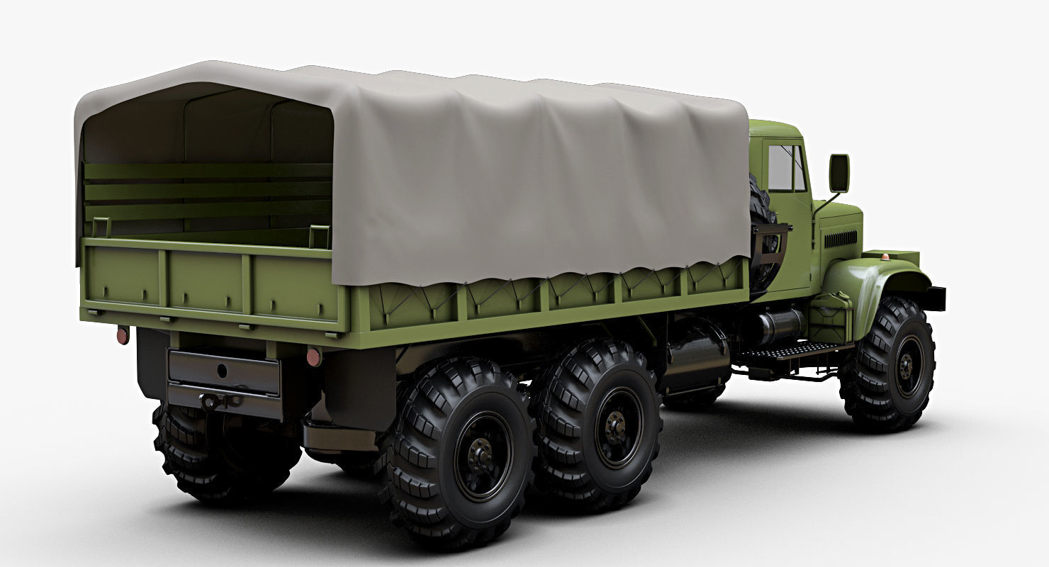 Kraz 255b 3D model_6