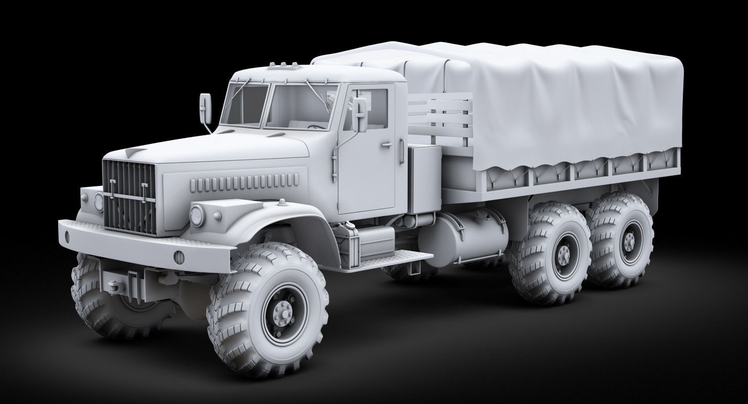 Kraz 255b 3D model_10