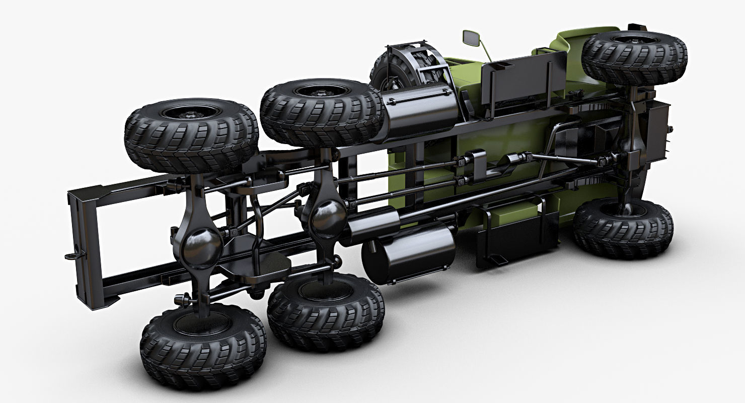 Kraz 255b 3D model_9