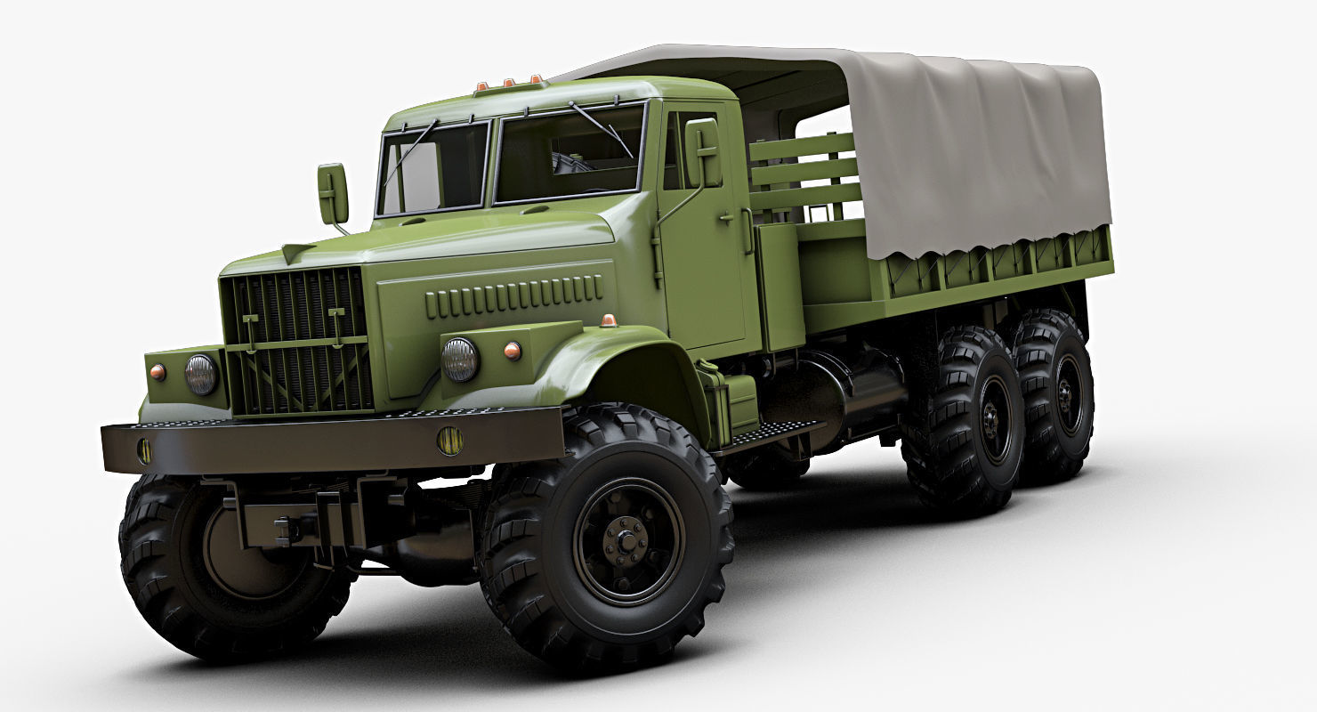 Kraz 255b 3D model_1
