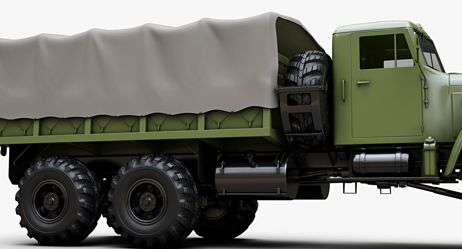 Kraz 255b 3D model_4
