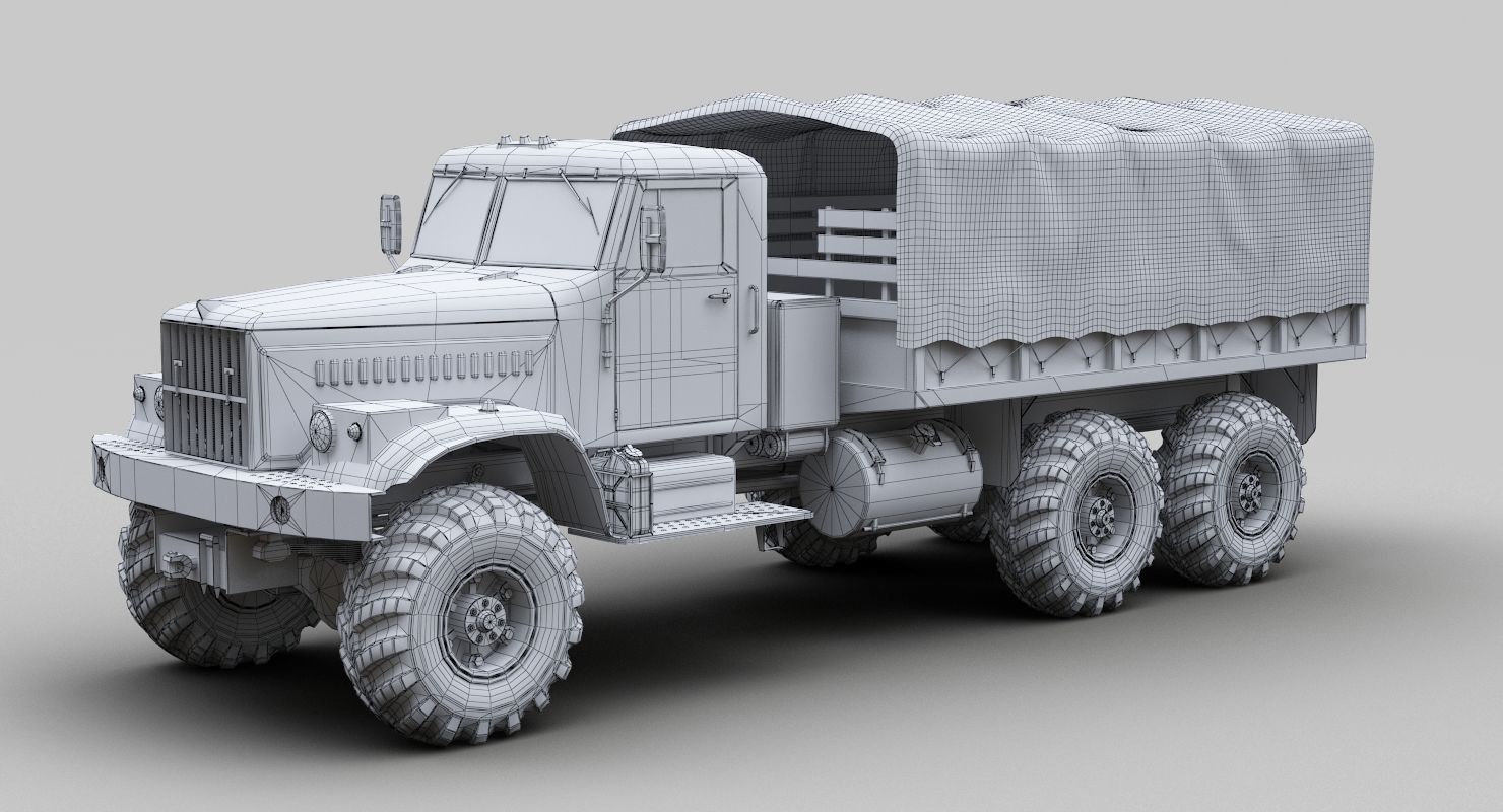 Kraz 255b 3D model_13