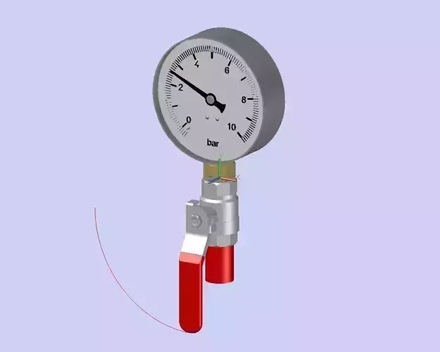 Manometre Diametre100VB 3D model