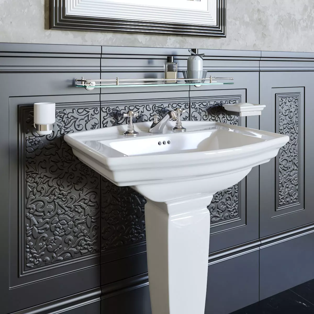 Washbasin DevonDevon Westminster 3D model 3D model_0