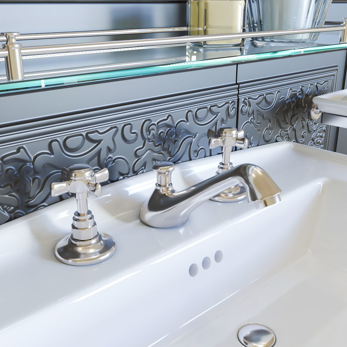 Washbasin DevonDevon Westminster 3D model 3D model_3