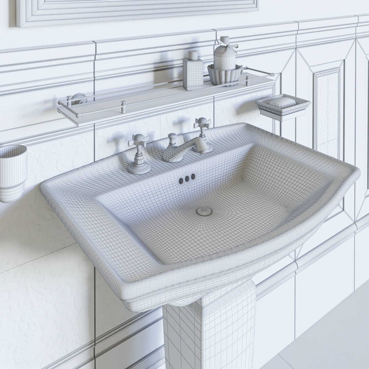 Washbasin DevonDevon Westminster 3D model 3D model_5