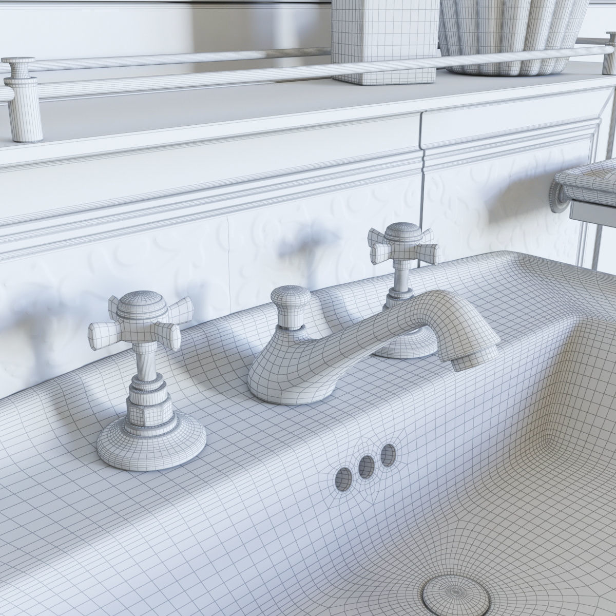 Washbasin DevonDevon Westminster 3D model 3D model_4