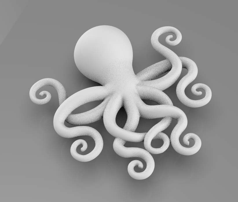 octopus Low-poly 3D model_52