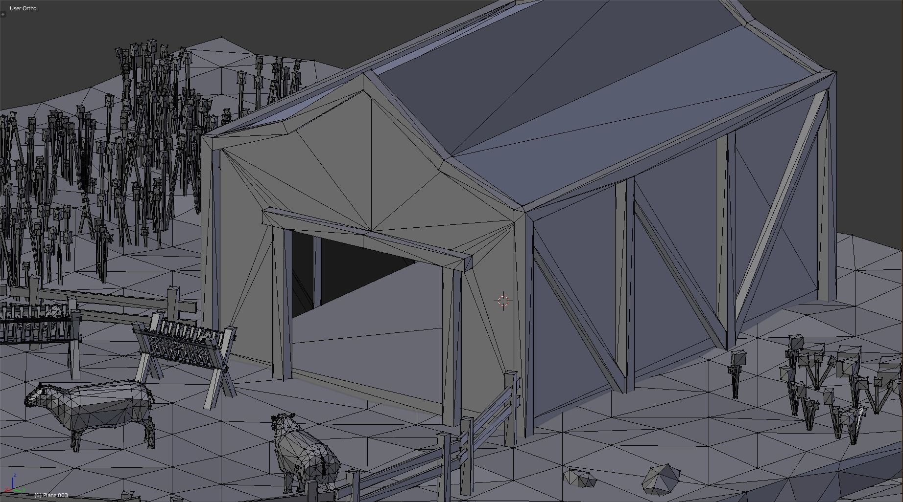 low poly farm by RICHARD HIND Free low-poly 3D model_5