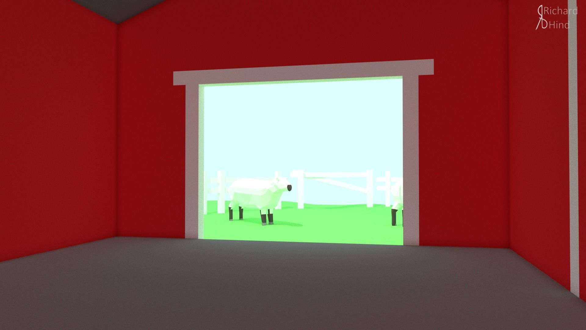 low poly farm by RICHARD HIND Free low-poly 3D model_4
