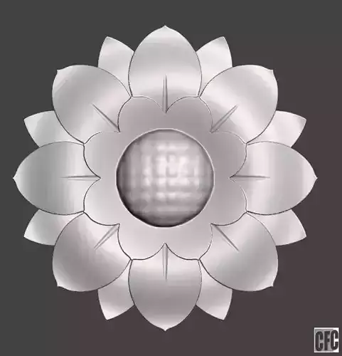 WoodCarving detail - 3d model for CNC - WCCFC0M