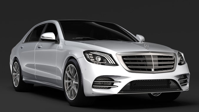 Mercedes Benz S 500 Lang AMG Line V222 2018 3D model