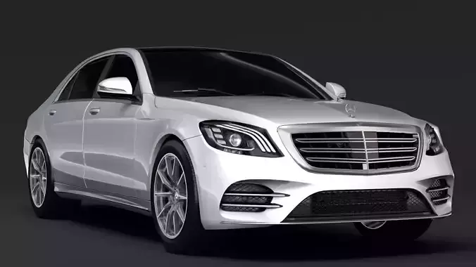 Mercedes Benz S 500 Lang AMG Line V222 2018 3D model