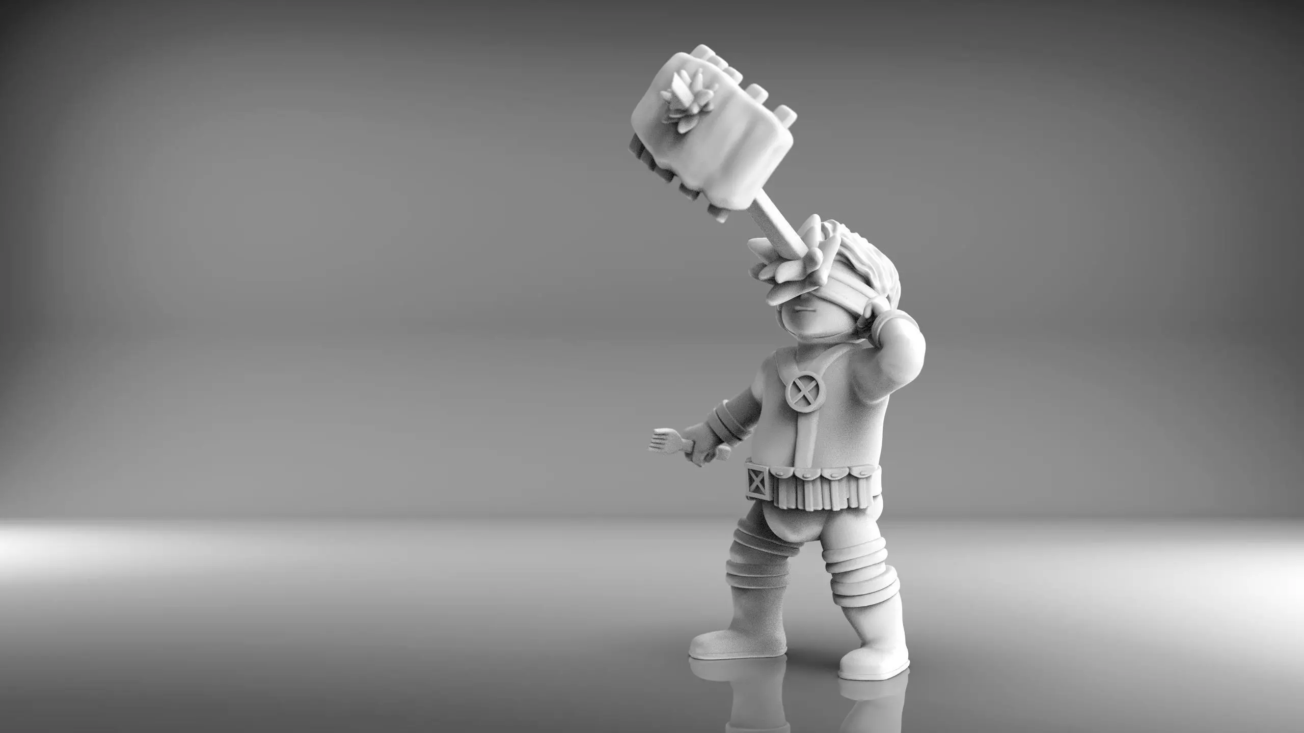 Chubby Cyclops 3D print model_0