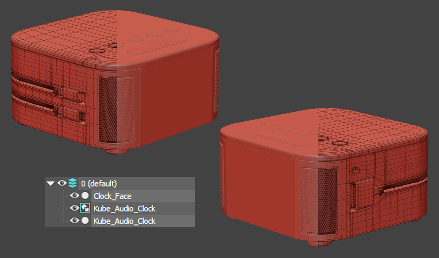 3D model Kube Audio Clock VR / AR / lowpoly CGTrader
